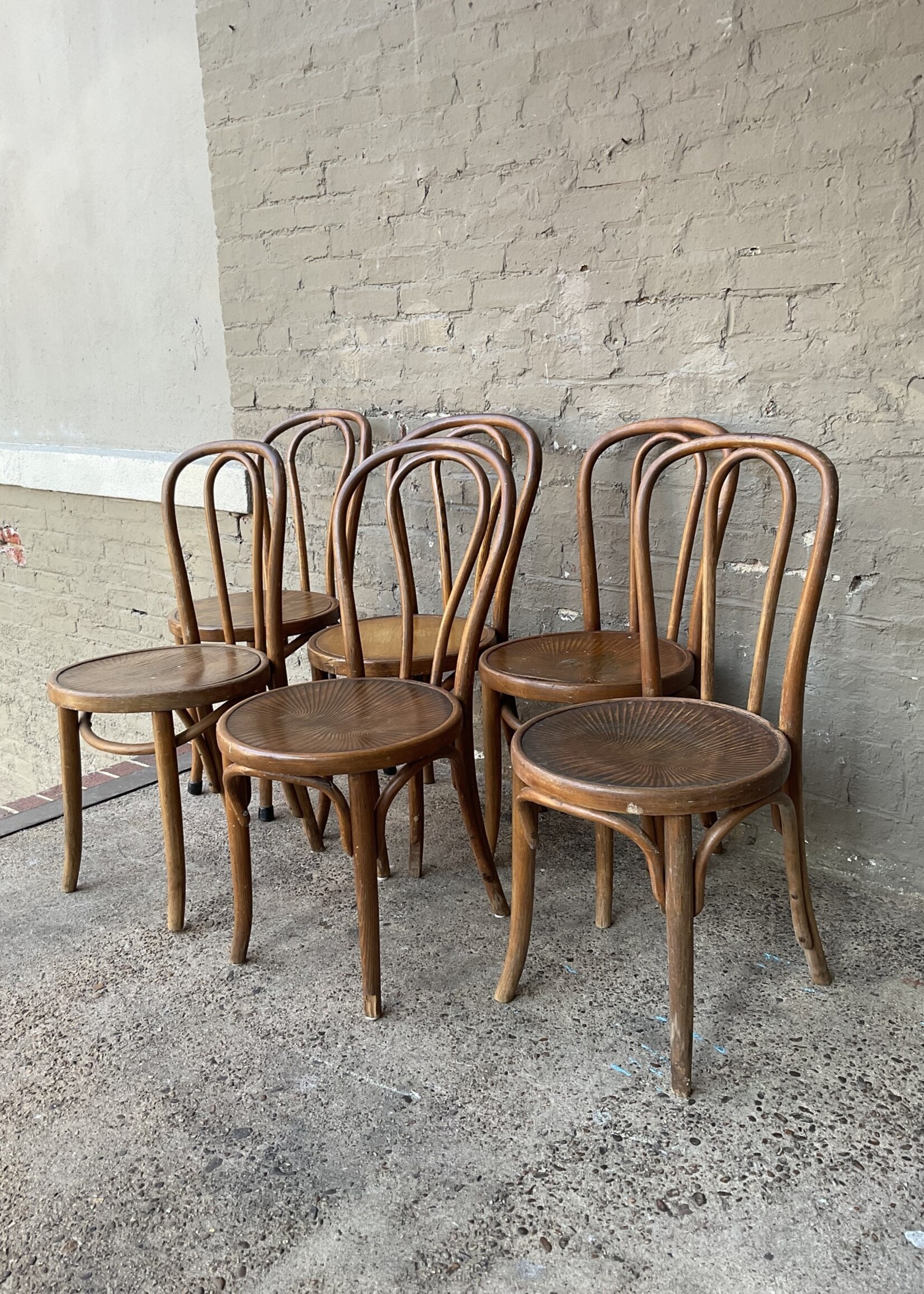 GOODWOOD Set of 6 Bentwood Chairs, Some Repairs