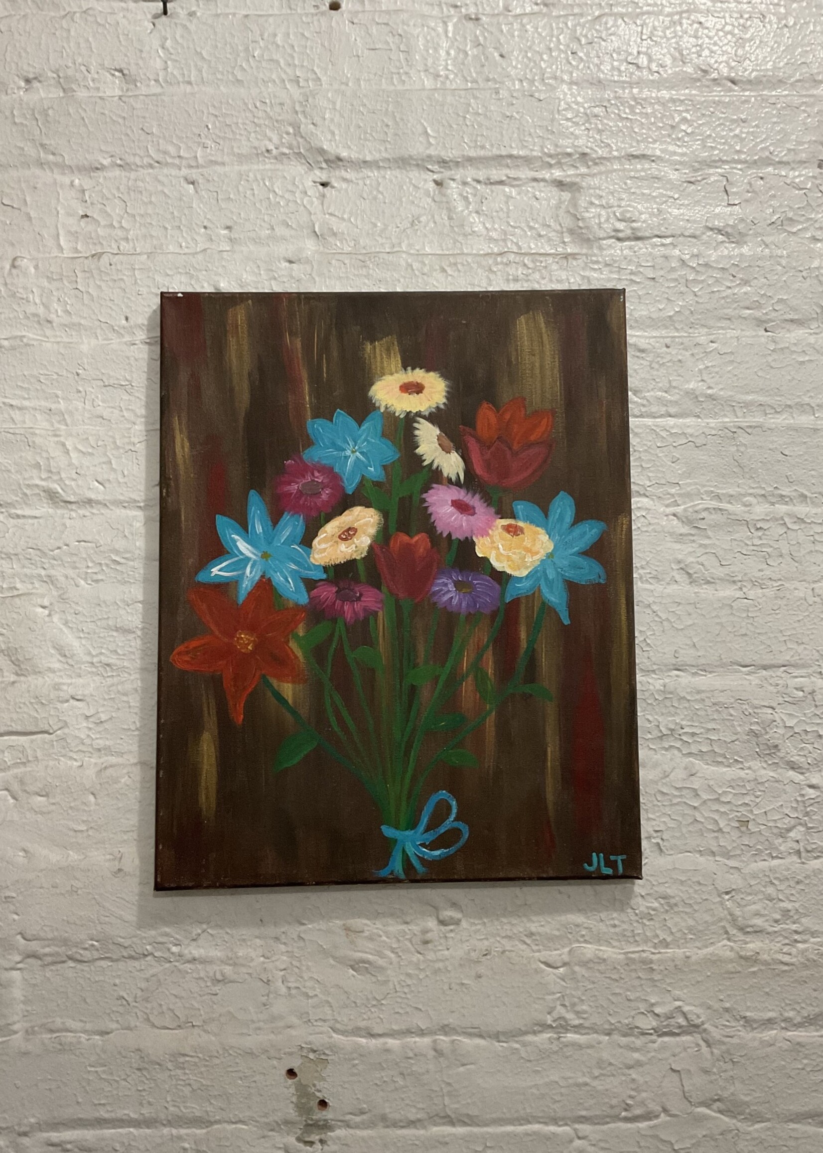 GOODWOOD Still Life of Flowers, Acrylic on Canvas